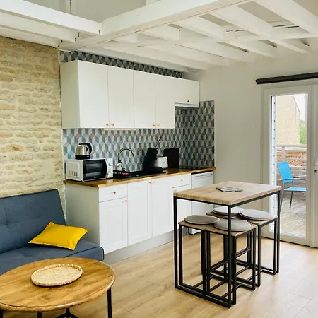 Joli F2 Avec Terrasse 150M Plage Saint-Aubin-Sur-Mer  Extérieur photo